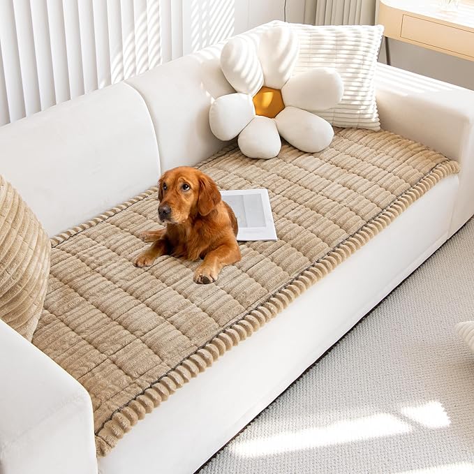 Mivnue Couch Cover for Dogs, Washable Non Slip Pet Sofa Furniture Protector | Thick Flannel & Anti-Slip Backing, Protect Couch Cover from Pet Hair, Dirt & Messes for Leather & Fabric Sofa and Loveseat by Mivnue