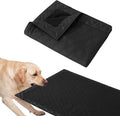 HOMBYS Edge-Reinforced Indestructible Dog Blanket 40"x28", Chew Proof Tear-Resistant Pet Blanket for Aggressive Chewers, Heavy-Duty Furniture Protector for Couch, Bed & Crate, Black by HOMBYS