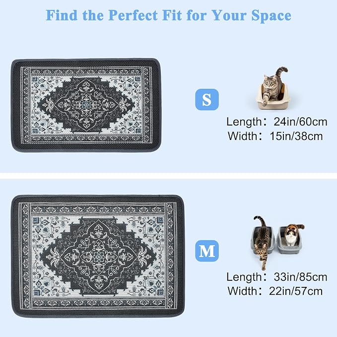 Unicorn Catcher 24"x15" Cat Litter Mat Machine Washable Litter Trapping Pad | Kitty Paw Friendly Padding With Breathable 3D Air Mesh Technology And A Non-Slip Base To Keep Home Floors Debris-Free - Image 6