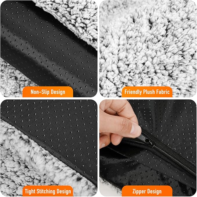 Self Warming Cat Bed, 2.0 Upgraded Thermal Mat for Indoor Cats, 18 x 27 In | Non-Electric Self Heating Cat Pad, Removable Washable Cover, Heat-Reflective Foil, Non-Slip Base for Kittens and Senior Cats - Image 4