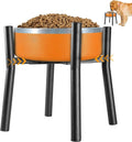 PROERR Lifted Dog Bowl Stand - Without Bowls, Single Raise Pet Food Table Adjustable Wide 7-11", Tall 12" - Bowl Stand Size Optional, Dog Bowls Holder Elevated for Small Medium Large Dogs Breed by PROERR