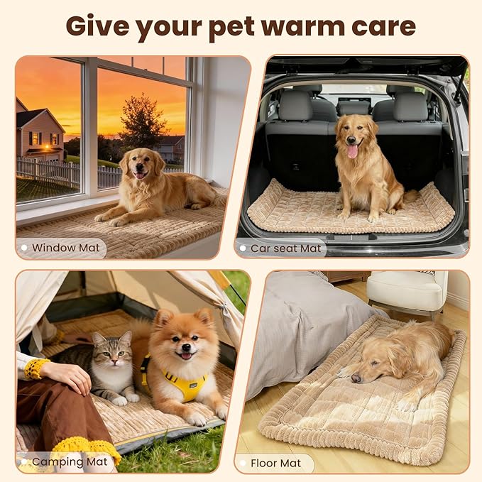 Couch Cover for Dogs Washable, Non Slip Couch Covers for Sofa Pet Friendly, Couch Cushion Covers for Dog, Thick, Soft for Sofa Protector (Camel, 27.6" x 59"/70 x 150cm) - Image 5