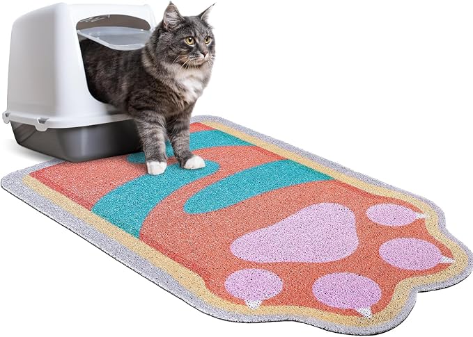 Unicorn Catcher Large Cat Litter Mat, 33.5"x22.4" Litter Trapping Mat | Kitty Litter Mat With Soft PVC Loop Mesh And Non-Slip Backing For Easy-Clean Floor Protection And Home Decor by UnicornCatcher