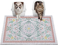 Glittme Cat Litter Mat, 33"x22" Non-Slip Washable Trapping Mat for Cats | Litter Trapping Mat With Thick PVC Coil To Catch Scatter, Soft On Paws And Waterproof Bottom To Protect Floors by Glittme
