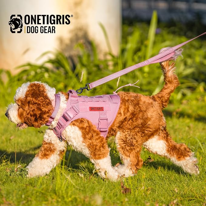 OneTigris No-Pull Dog Leash with Handle for Medium Large Dogs (Pink, 6FT) | Durable lead built for training & daily walks. Ideal drag line for strong pullers and large breeds like bully dogs. - Image 7