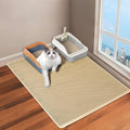 GRELY XL 47 x 28 Extra Large Double Layer Cat Litter Mat, Kitty Box Mat, Waterproof Urine Proof Non-Slip Cats Rug for Pet,Litter Trapping Mat by JCHGrely