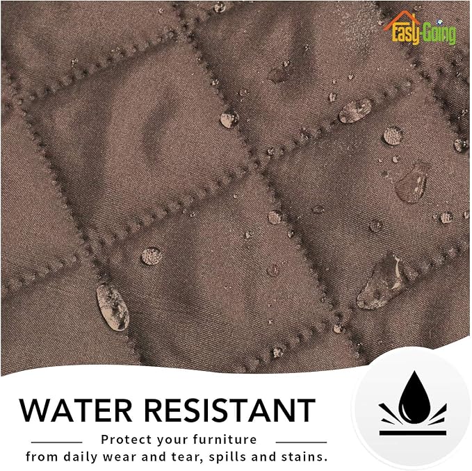 Easy-Going Reversible Couch Cover, Oversized Recliner, Brown/Beige | Machine Washable Slipcover For Dogs, Water Resistant Furniture Mat For Living Room, Non-Slip Sofa Cover, Pet Friendly - Image 4