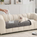Waterproof Sofa Covers for Pets, Non Slip Fuzzy Couch Cover, Dog Furniture Bed Protector, Soft Plush Sofa Slipcover (Dark Grey, 29"x71") by Unknown