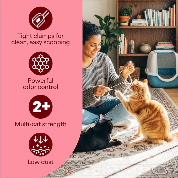 Fresh Step Advanced Extreme Clump Multi Cat Clumping Litter, 18.5 lb., 2 Pk | Forms Tight Clumps, Easy To Scoop, Scented, Ammonia Block Technology, Low Dust, Compatible with Most Auto Litter Boxes - Image 8