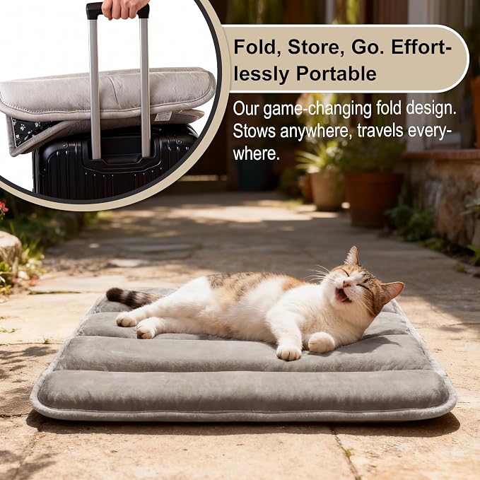 pobopobo Dog Crate Pad, Ultra Soft & Anti-Slip Kennel Mat, Secure Fit for Metal Crates & Dog Cages, Washable Cozy Bed for Small Medium Large Dogs (Light Brown, XS(18"*12"*1.5")) - Image 5