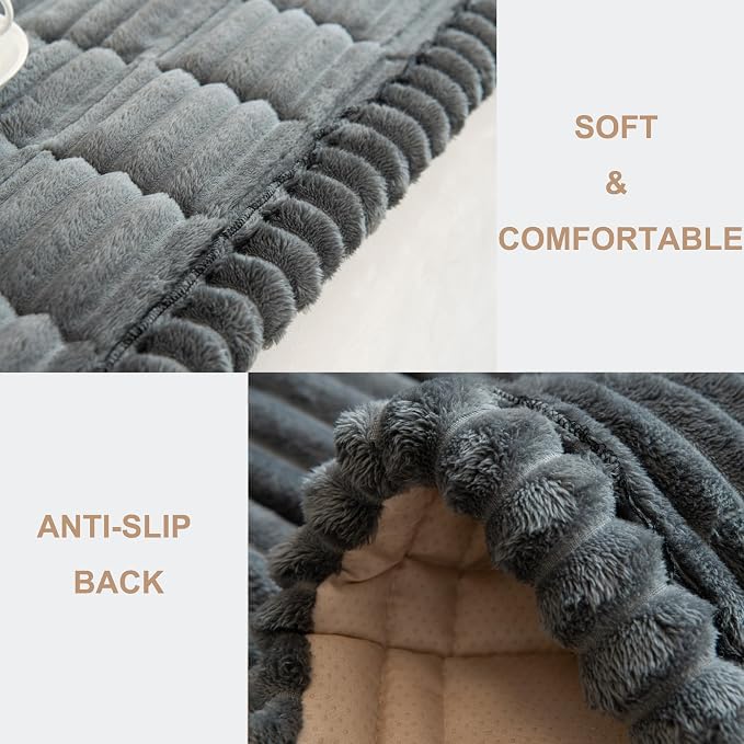 Mivnue Couch Cover for Dogs, Washable Non Slip Pet Sofa Furniture Protector | Thick Flannel & Anti-Slip Backing, Protect Couch Cover from Pet Hair, Dirt & Messes for Leather & Fabric Sofa and Loveseat - Image 3