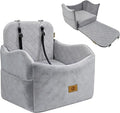 Dog Car Seats for Small Dogs Up to 35lb, Dog Bed for Car Fits Home, Outdoor | 2-in-1 Design, Dog Car Bed Fits Car Seat and home, Safety Leashes, Easy Install, Anti-Slip, Storage Pockets, Detachable Cover by Ishineon