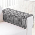 Couch Cover for Dogs Washable, Non-Slip Pet Couch Covers for Sofa, Fuzzy Dog Couch Cover Blanket, Thick, Soft, Plush Couch Cushion Covers for Sofa Protector (Dark Gray, 27.6" x 27.6"/70 x 70cm) by Disayu