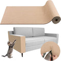 LSGCQ Cat Scratch Mat Self Adhesive Cat Scratch Furniture Protector | Self Adhesive Cat Scratching Mat Replacement for Cat Tree Post Couch Wall Furniture Protector (39.3" x 15.8", Beige) by LSGCQ