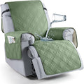 TAOCOCO Waterproof Recliner Chair Covers 30 Inch Wide, Oversized Recliner Covers for Recliner Chair with Pocket, Recliner Slipcovers with Straps Furniture Protector for Kids Pets (30'', Bean Green) by TAOCOCO