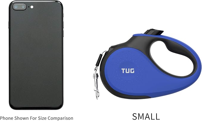 TUG Original Retractable Dog Leash, 16 ft (Small, Blue) | 360° Tangle-Free Retraction, 16 ft Tape, Quick Thumb Lock, Anti-Slip Handle, For Dogs Under 35 lbs - Image 6