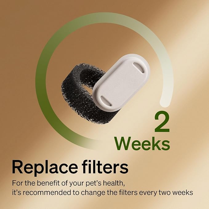 PETLIBRO 8 Packs Replacement Filters for Stainless Steel Cat Water Fountain PLWF003 & PLWF006, 4 Months Set of Replacement Filters fot Pet Water Fountain Stainless Steel - Image 3