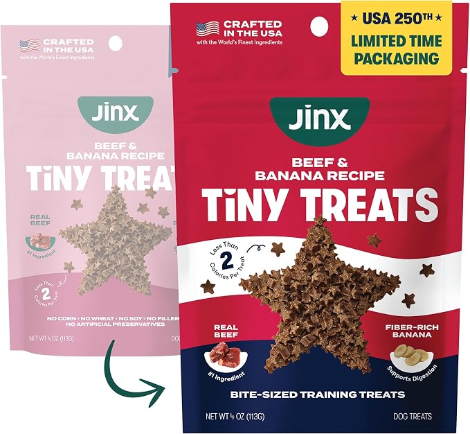Jinx Dog Training Treats, Bite-Sized Training Treats for Dogs, Beef, 4oz | 1 Pack Healthy Dog Treats Training with Grass-Fed Beef, Vitamins for Immunity & No Fillers for Puppies, Adults & Seniors - Image 2