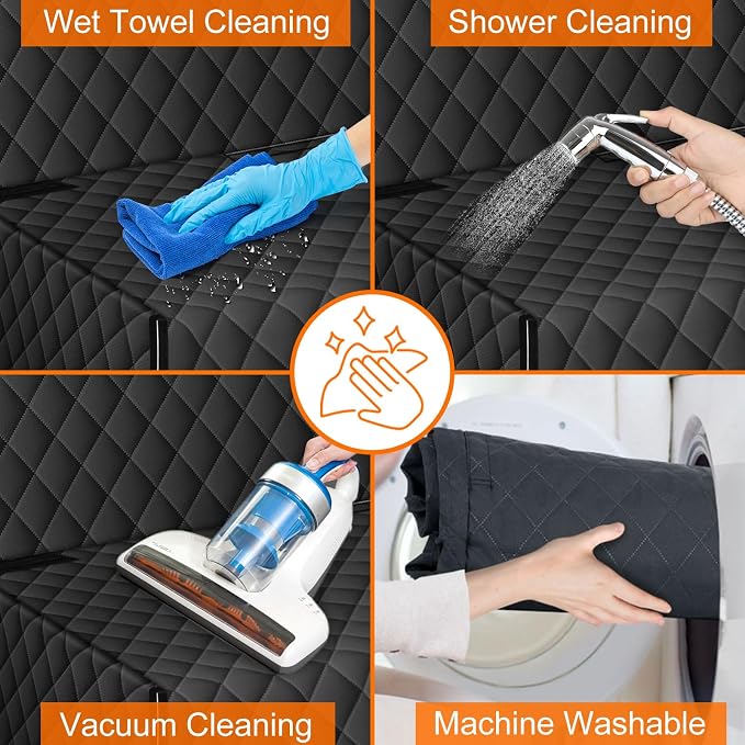 Waterproof Dog Backseat Cover for Cars, Non-Slip Pet Seat Protector,M-Black - Image 5