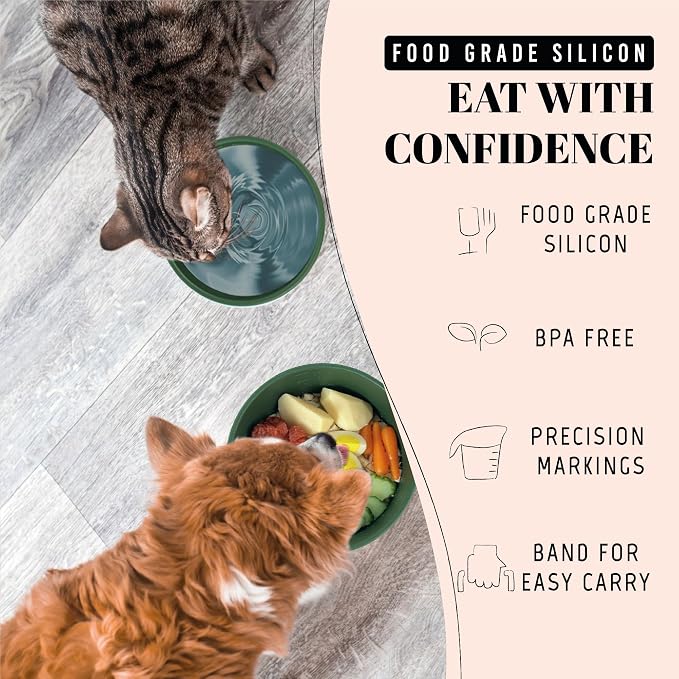 AVERYDAY 50 Oz Travel Dog Bowls with Lids, 2-in-1 Portable Pet Bowls for Food and Water, Leakproof Travel Dog Food & Water Bowl for Outdoor, Camping, Travel Dog Feeding Bowl, Daycare Pet Bowls - Image 6