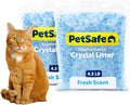 PetSafe ScoopFree Premium Crystal Litter, Fresh Scent, 4.3 Lb Bag, 2 Pack | Ultra-Absorbent Crystal Cat Litter, 5x Faster Odor Control, 99% Dust-Free, Low Tracking, Refills Any Cat Box or Tray by PetSafe
