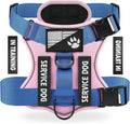 Service Dog Harness, Reflective Dog Vest Harness with 5 PCS Patches, Adjustable Soft Oxford Pet Harness, Inner Layer Mesh, Easy to Control for Small Medium Large Dogs by DemigreatLLC