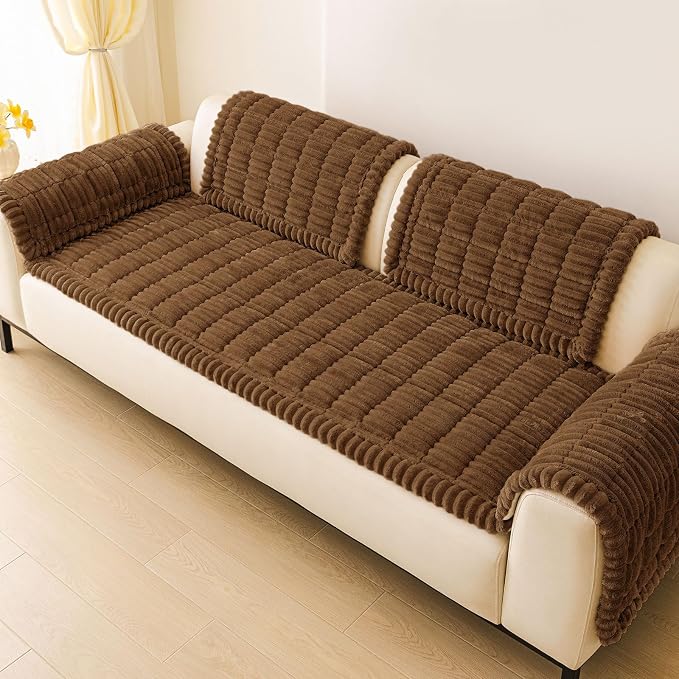 hyha Couch Cover for Dogs, Washable Non Slip Plush Flannel Sofa Protector | Thick Flannel, Anti-Slip Backing, Pet Hair & Scratch Protection, Fits Sofa & Loveseat (35.4" x 88") - Image 9