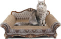 Sofa Shaped Scratching Couch,Thick Scratching Cardboard, Lounge Bed for Indoor Rest&Play, Sofa Scratcher Pad (23 "L X 12.2" W X 10.6 "H) by COOZMENT