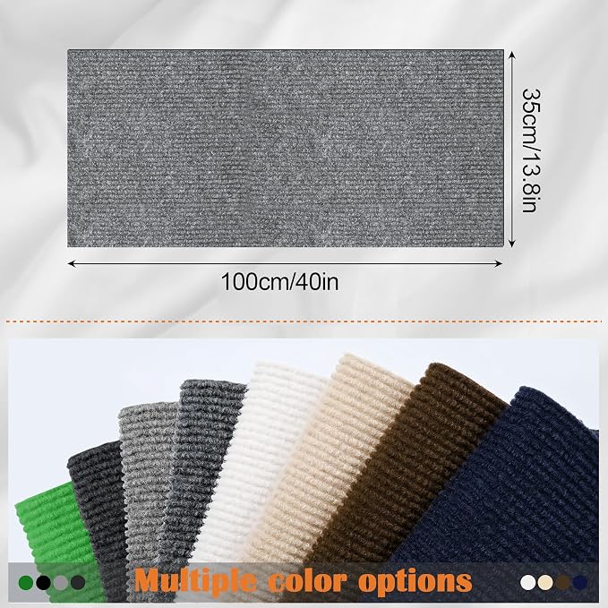 Cat Scratch Furniture Protector - 78.7" x 13.8" Trimmable Self-Adhesive Cats Claws Scratch Pads, DIY Cat Climbing Couch Protector for Scratch Post Cat Tree Replacement Indoor (Light Gray) - Image 2