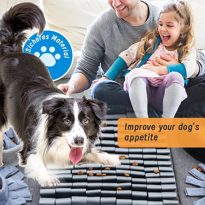 Dog Sniffing Mat, Interactive Dog Puzzle Toy, Stress Relief, Enriches Feeding Games The Sniffing mat Helps Slow Down Eating Speed and Keeps Dogs Busy - Image 3