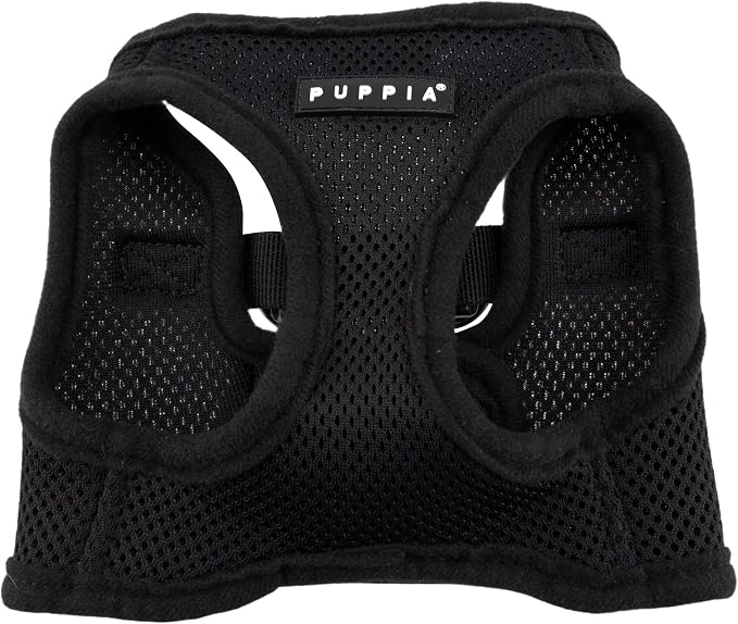 Puppia Soft Vest Dog Harness - Black - Medium - Image 4