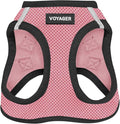 Voyager Step-in Air Dog Vest Harness - Pink/Black Trim, Medium | 16 - 18" in Chest, Reflective Bands, All Weather Breathable Air Mesh, Cats Compatible, Lightweight, Fast Drying by BestPetSuppliesLLC