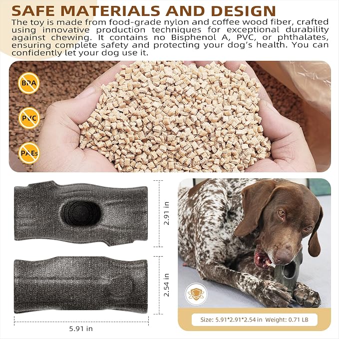 Dog Toys for Aggressive Chewers,Indestructible Dogs Toy for Large/Medium Breed,Frozen Dog Treat Holder to do Keep Them Busy to Reduces Anxiety - Image 3