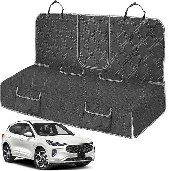 Dog Car Seat Cover for Ford Escape 2013-2025 | Waterproof Pet Bench Seat Cover for Back Seat, 600D Heavy Duty Scratch Proof Nonslip Truck Seat Covers for Dogs by Kistrba