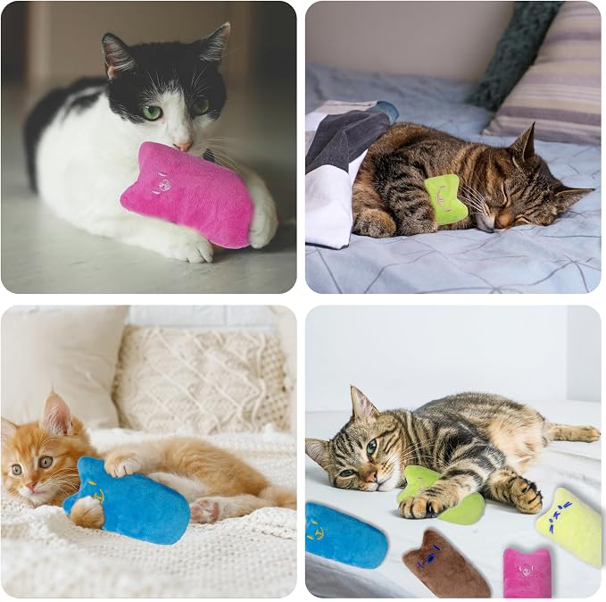 Seyezo Cat Toys for Indoor Cats, Multi Color, 5 Pack | 5Ps Cats Fetch Toys, Fluffy Toys for Playing, Interactive Kitten Toys, Kitty Chew Teething Toys - Image 8