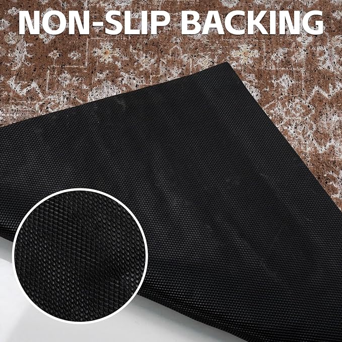 Cat Litter Mat Litter Trapping Mat, 24"x15" Waterproof Urine Proof Litter Box Mat Catcher Mat Non-Slip Washable for Kitty Kitten, Brown - Image 5