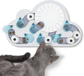 Catstages Nina Ottosson Rainy Day Puzzle & Play Cat Toy Treat Puzzle, 14" | Level 3 Advanced, 19 Hidden Treat Cups, Problem Solving, Interactive Enrichment, Slow Feeder, Indoor Cats & Kittens by Catstages