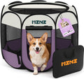 Dog Cat Small Animal Puppy Playpen Crate, Medium, Purple by MZNZ