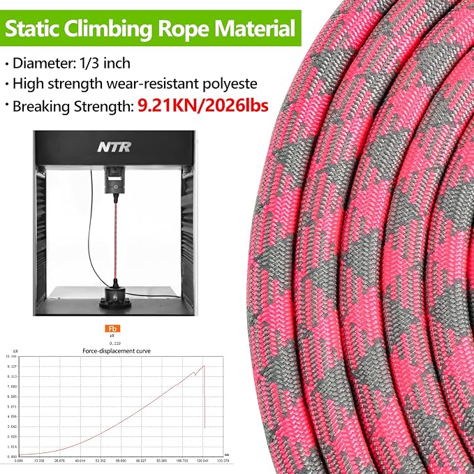 NTR Long Dog Leash, 30FT Check Cord with Swivel Lockable Hook and Comfortable Padded Handle for Pink Leash for Small Medium and Large Dogs Walking Training Hiking Camping Playing - Image 2