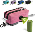 Dog Poop Bag Holder for Leashes and Treat Holder with 2 Waterproof Pouches | Poop Bag Dispenser for Pet Waste Bags and Walking Accessories + 1 Free Roll by Leashrr20