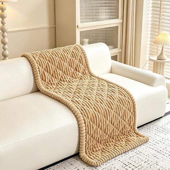 100% Waterproof Fuzzy Couch Cover for Dogs, Washable Non-Slip Pet Couch Covers for Sofa, Soft Thick Furniture Protector Sofa Slipcover Mat for Dogs (Brown, 27.5" x 82.7") - Image 9