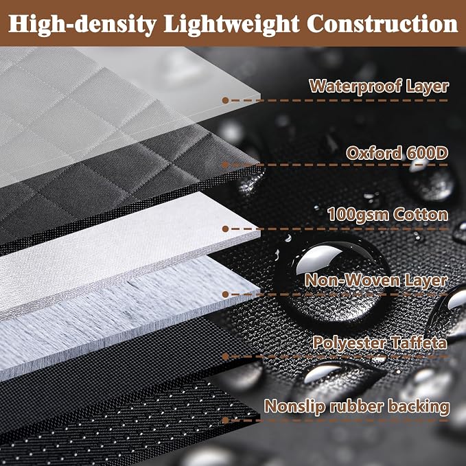Dog Seat Cover for Back Seat, Waterproof Hammock for SUV & Truck | 600D Oxford Scratch Resistant & Non-slip, Pet-friendly for Daily Travel with Dog Seat Belt, 4-step install, Machine Washable - Image 3