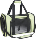 Soft Sided Carrier for Small Medium Cats Dogs,Removable Pad Collapsible Travel Pet Carrier Large Green by NextFri