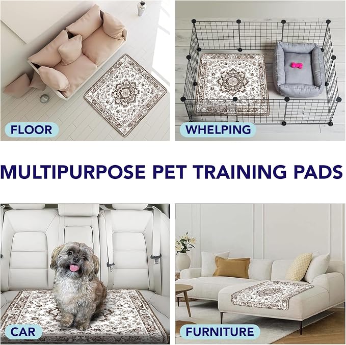 PUPIBOO Washable Pee Pads for Dogs and Cats - Super Absorbent Reusable Puppy Training Pads - 100% Waterproof, Leak-Proof & Non-Slip Whelping Pads for Pet Housebreaking - Image 3