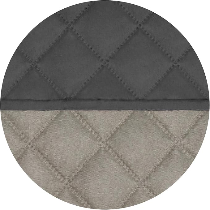 PureFit Reversible Quilted Sofa Cover Dog Couch Covers for Sofa, 66 in | Dark Gray/Beige, Water Resistant Couch Protector, Washable Pet Couch Cover with Non Slip and Elastic Straps For Kids - Image 5