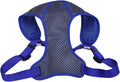 Coastal Pet Comfort Soft Sport Wrap Adjustable Dog Harness - Large & Small Dog Harness - Durable Harness for Dogs with Mesh Chest Pad - Grey with Blue, 5/8" x 16-19" by CoastalPet