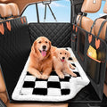 IJVAE Hard Bottom Car Seat Cover for Dog swith Removable Soft Blankets,Scratch-Proof and Anti-Slip Car Dog Hammock for Large Dogs White for Car, SUV by IJVAE