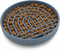 Should We Go? Slow Feeder Dog Bowls - Small Size Silicone Slow Eating Dog Bowl for Puppies & Dogs with Suction Cup -Dishwasher-Safe, Lick Mat Design, Reduces Gulping, for All Breeds, 6”x1.25”- Ocean by ShouldWeGo
