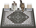 Glittme Cat Litter Mat, 47"x35" Non-Slip Washable Trapping Mat for Cats | Litter Trapping Mat With Thick PVC Coil To Catch Scatter, Soft On Paws And Waterproof Bottom To Protect Floors by Glittme