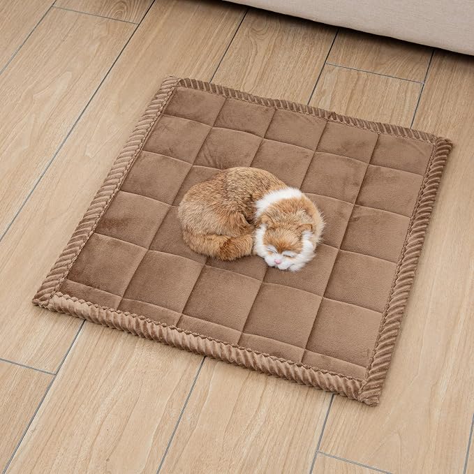 Couch Cover for Dogs Washable Pet Bed Fuzzy Pet Couch Covers Nonslip Couch Slipcover for Dogs, Kids, Pets Friendly Sofa Cover Loveseat Covers (Brown, 21''x21''/Square) - Image 2